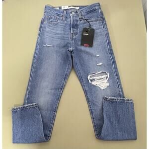 Levi’s Premium Wedgie High Rise Button Fly Jeans Women’s 24 Blue